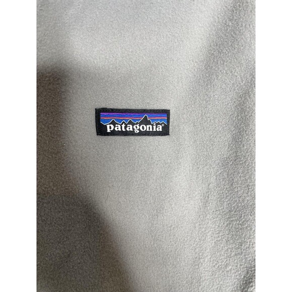 Patagonia Sweater Womens Medium Gray Micro D 1/4 Zip Fleece Pullover Logo - Picture 3 of 11